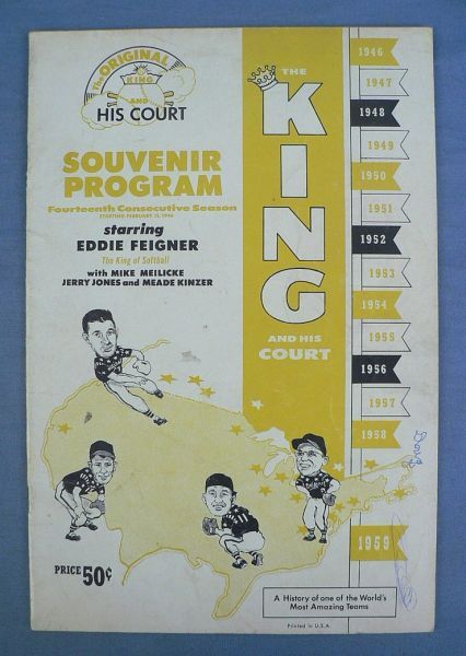 1959 King and His Court Program